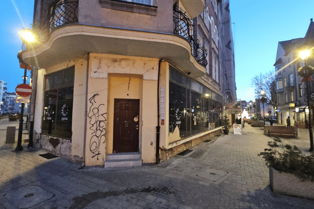 Pusty lokal przy ulicy Hawelańskiej 7 w Gorzowie